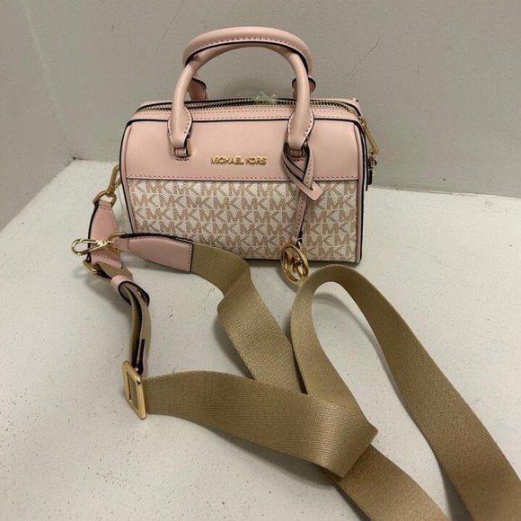 ✨ Michael Kors Rose Gold XS Mini Duffle: Glamour On The Go! 🌸👜